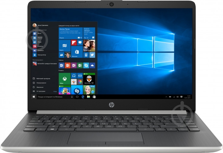 Ноутбук HP 14-dk0025ur 14" (8PJ12EA) silver - фото 1 Ноутбук HP 14-dk0025ur 14" (8PJ12EA) silver - фото 1