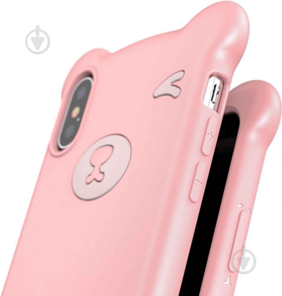 Чехол BASEUS Bear Silicone WIAPIPH65-BE04 для Apple iPhone XS Max - фото 4 Чехол BASEUS Bear Silicone WIAPIPH65-BE04 для Apple iPhone XS Max - фото 4