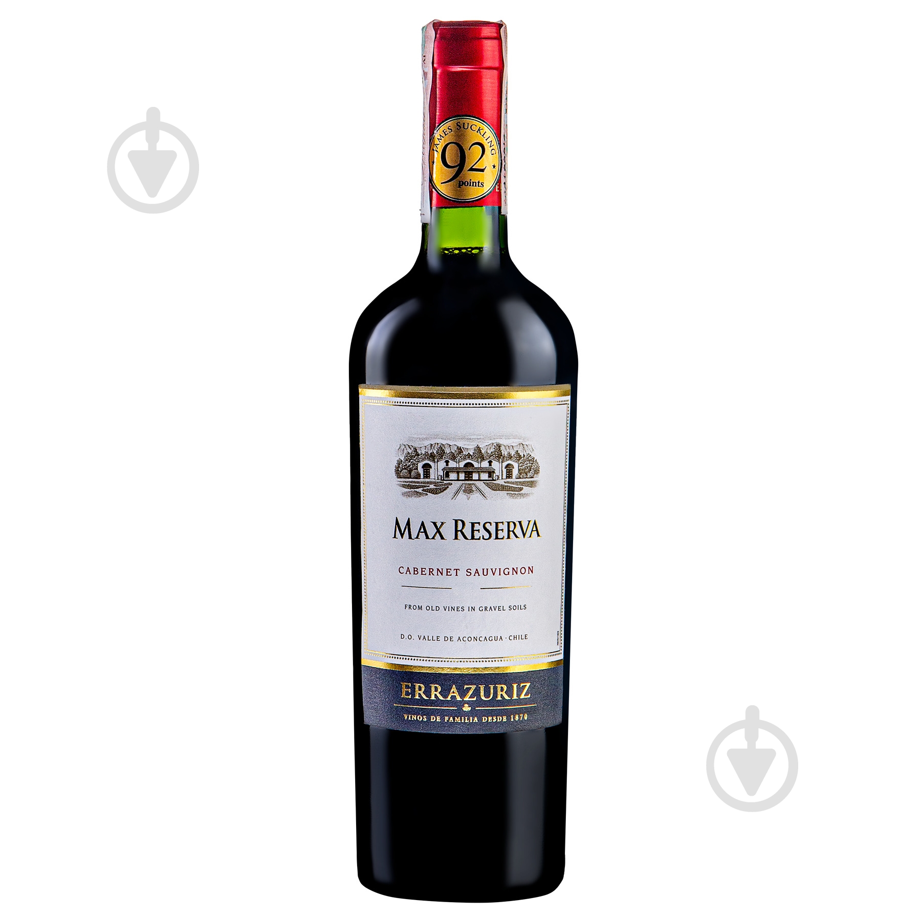 Вино Errazuriz Max Reserva Cabernet Sauvignon червоне сухе 0,75 л - фото 1 Вино Errazuriz Max Reserva Cabernet Sauvignon червоне сухе 0,75 л - фото 1