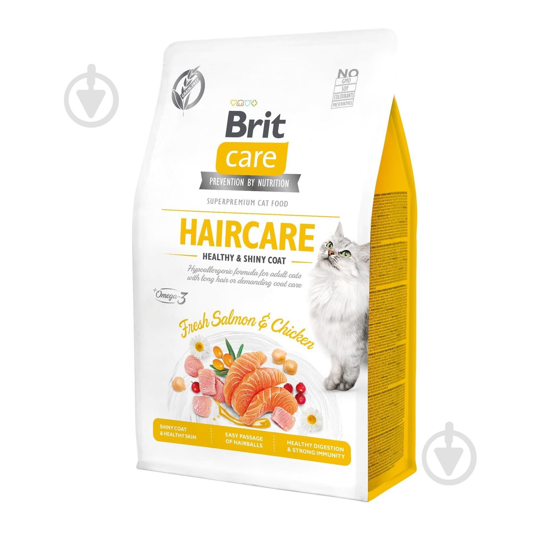 Корм Brit Care GF Haircare курка і лосось 171307 400 г - фото 1