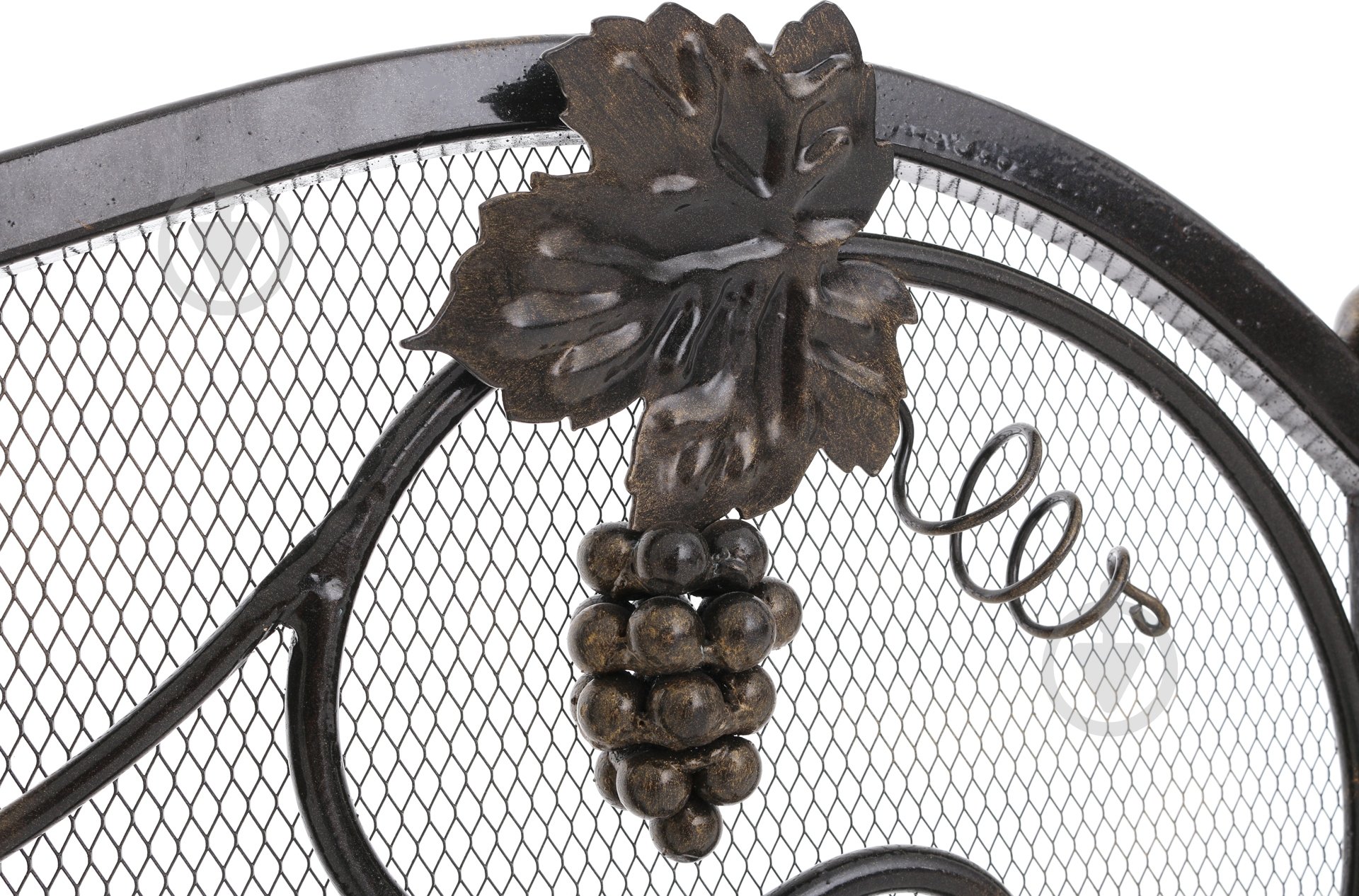 Решетка каминная Виноград 19х65 см черный - фото 3