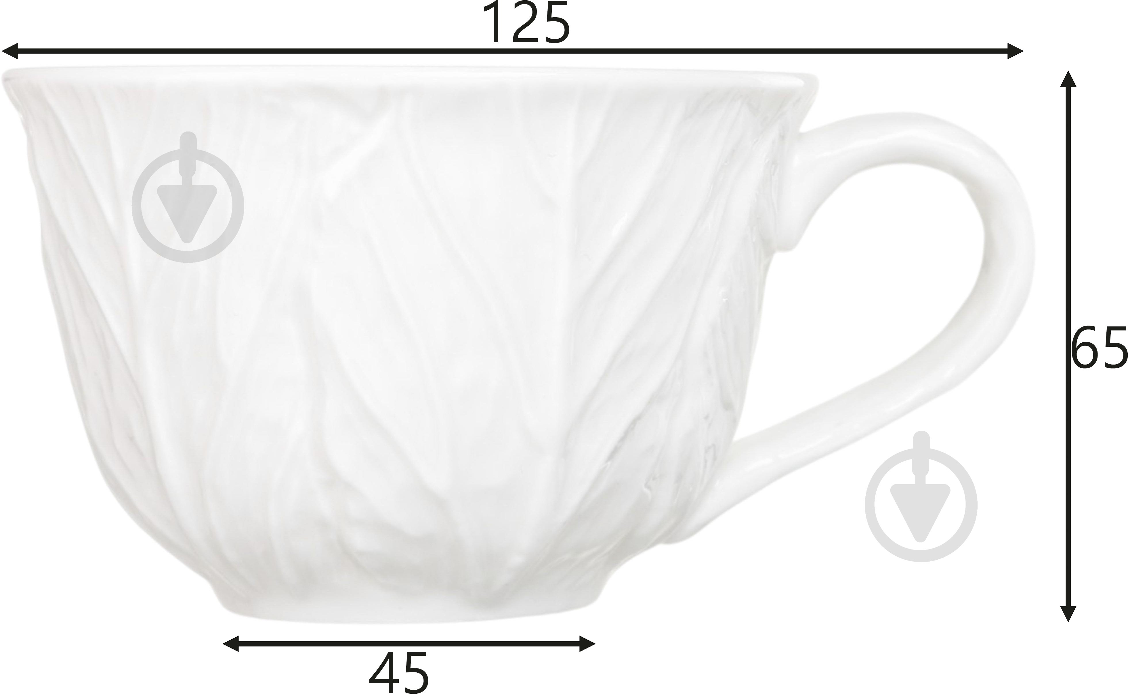 Чашка с блюдцем Fiora Lettuce 220 мл - фото 2
