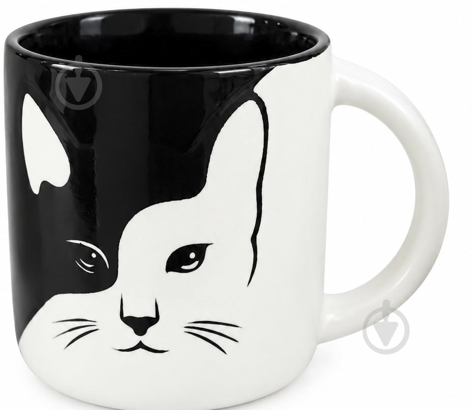 Чашка Fiora Black&White Cat 410 мл - фото 1
