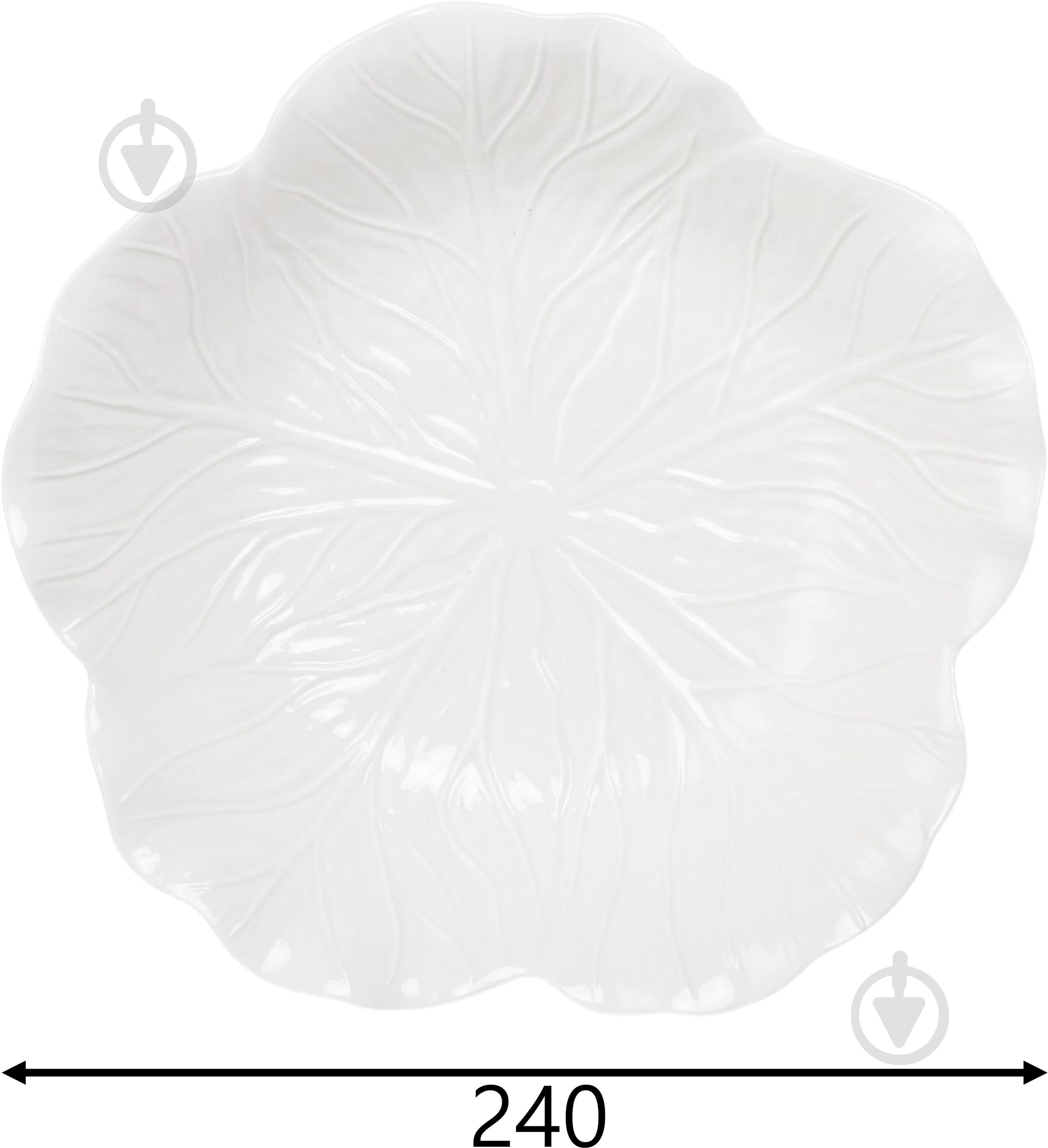 Тарелка суповая Fiora Lettuce 24 см - фото 3