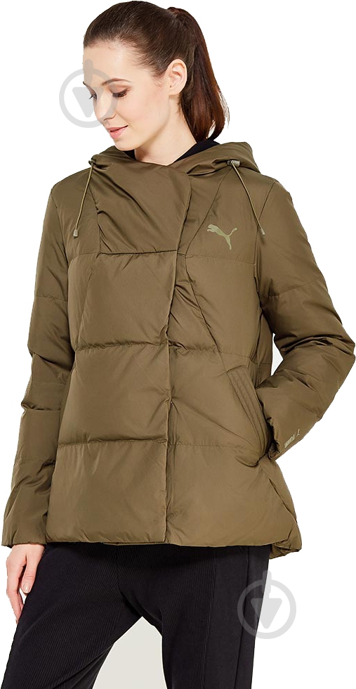 Пуховик Puma HD Down Jacket 59242414 р.S оливковый - фото 3 Пуховик Puma HD Down Jacket 59242414 р.S оливковый - фото 3