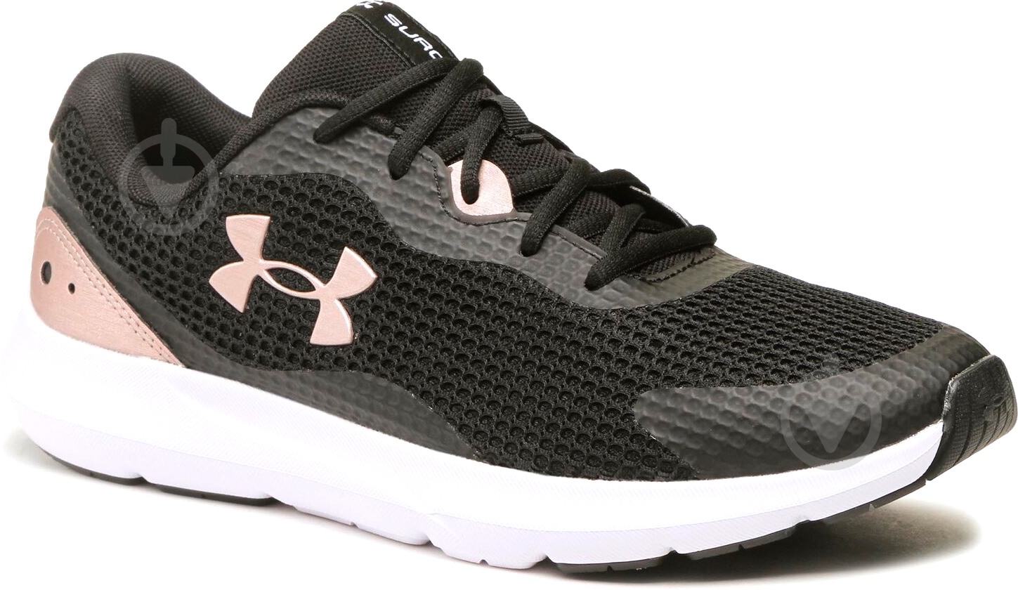 Кроссовки женские демисезонные Under Armour SURGE 3 3024894-005 р.38 черные - фото 2