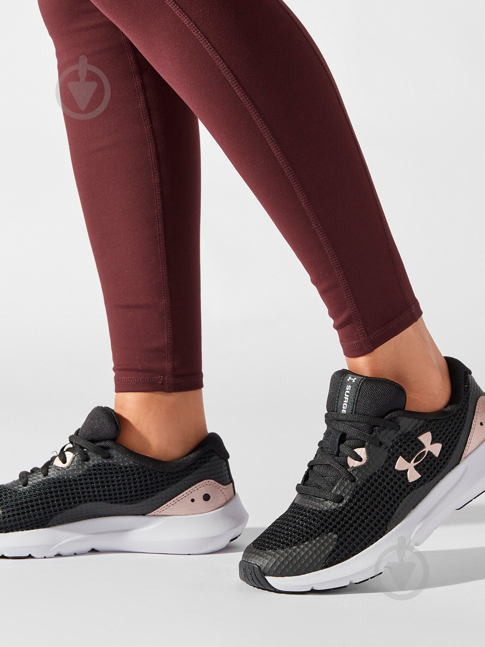 Кроссовки женские демисезонные Under Armour SURGE 3 3024894-005 р.38 черные - фото 6