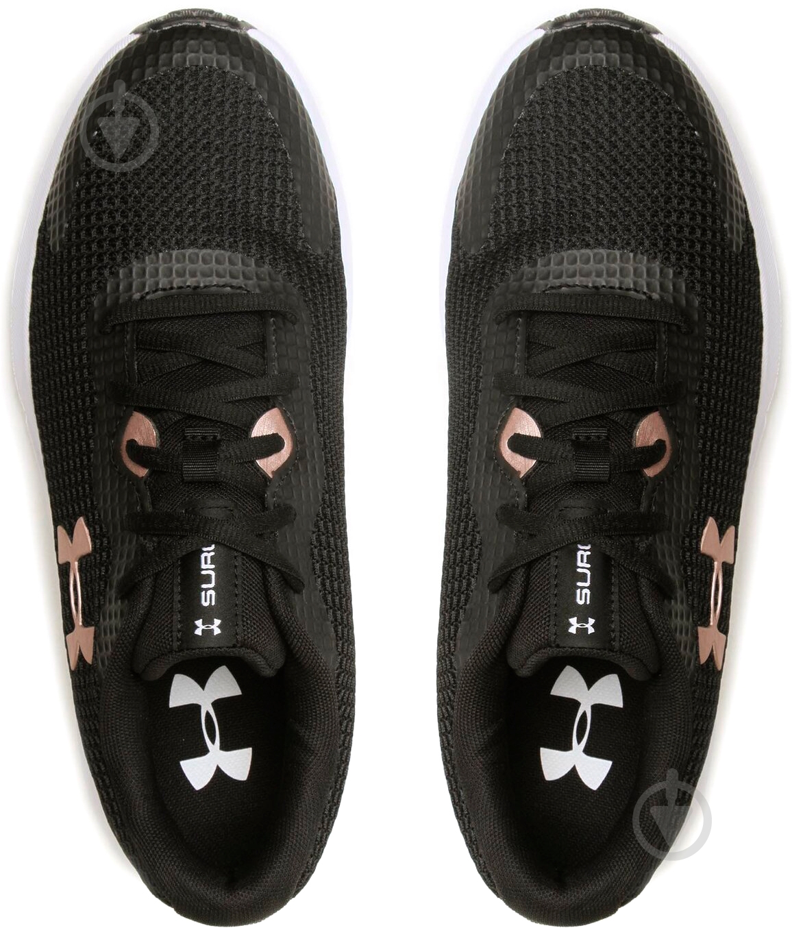 Кроссовки женские демисезонные Under Armour SURGE 3 3024894-005 р.39 черные - фото 3