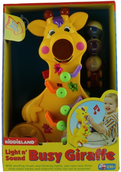 Игрушка развивающая Kiddieland Веселый жираф 037432 - фото 2