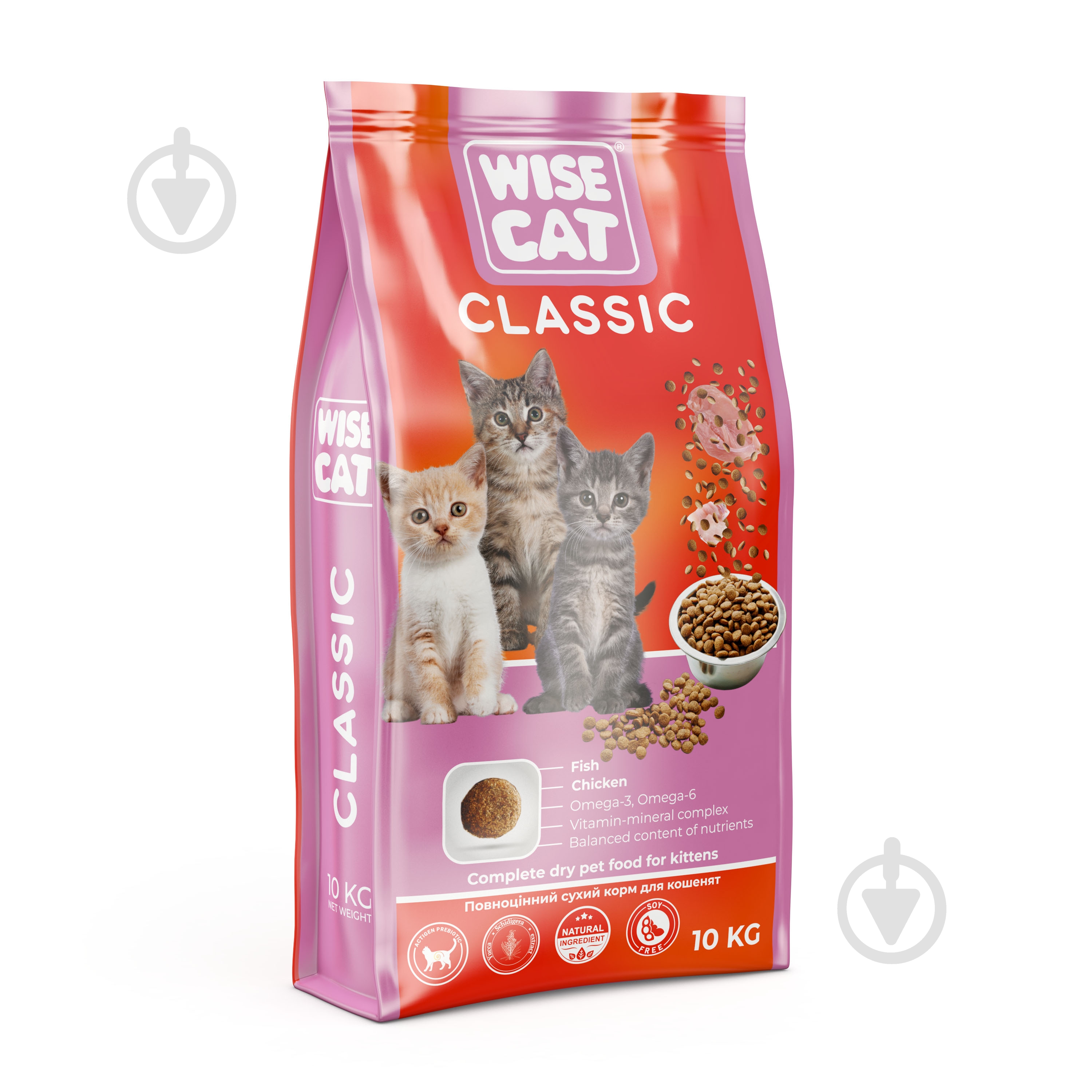 Корм сухой для котов Wise Cat Classic 10 кг - фото 1 Корм сухой для котов Wise Cat Classic 10 кг - фото 1