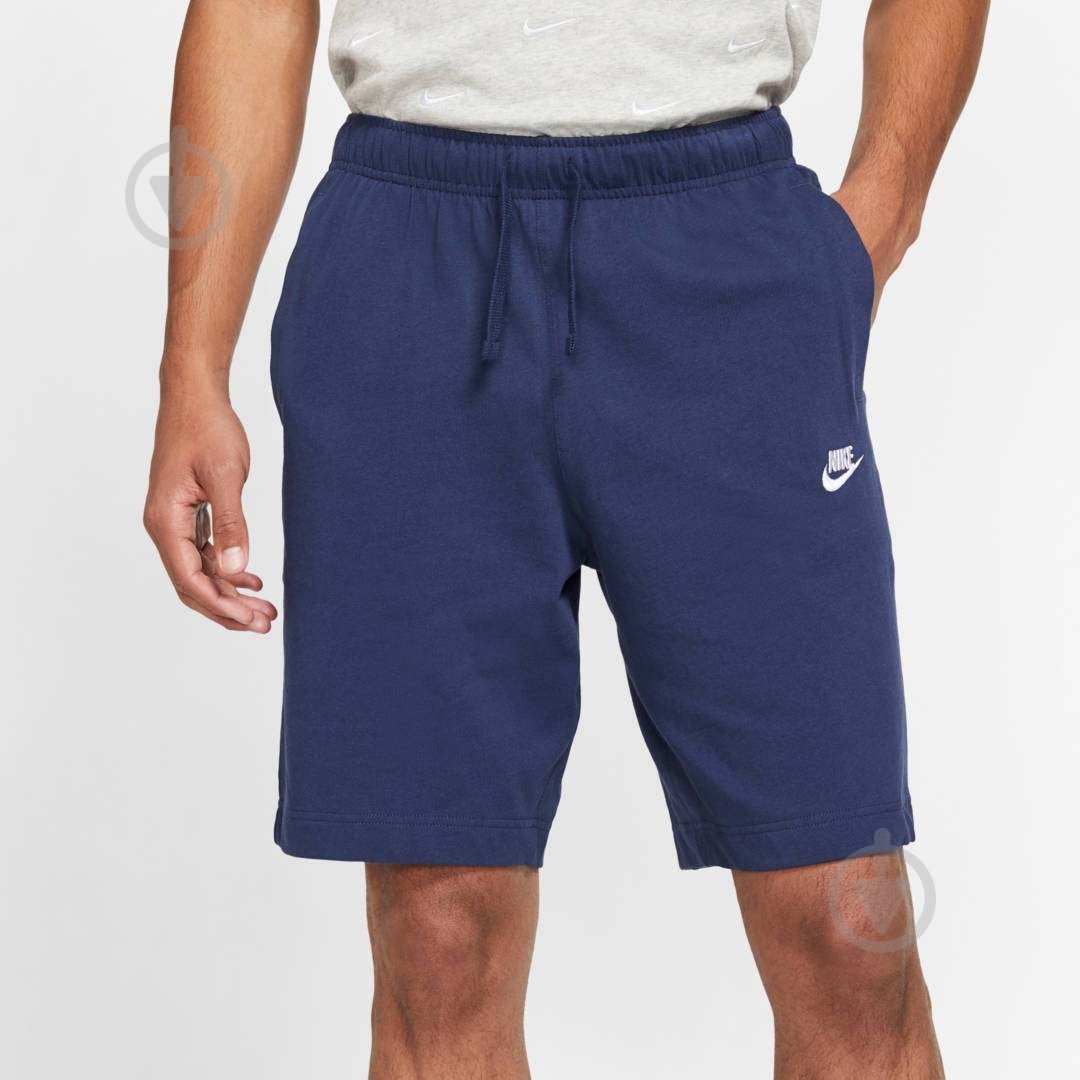 Шорты Nike M NSW CLUB SHORT JSY BV2772-410 р. M синий - фото 6