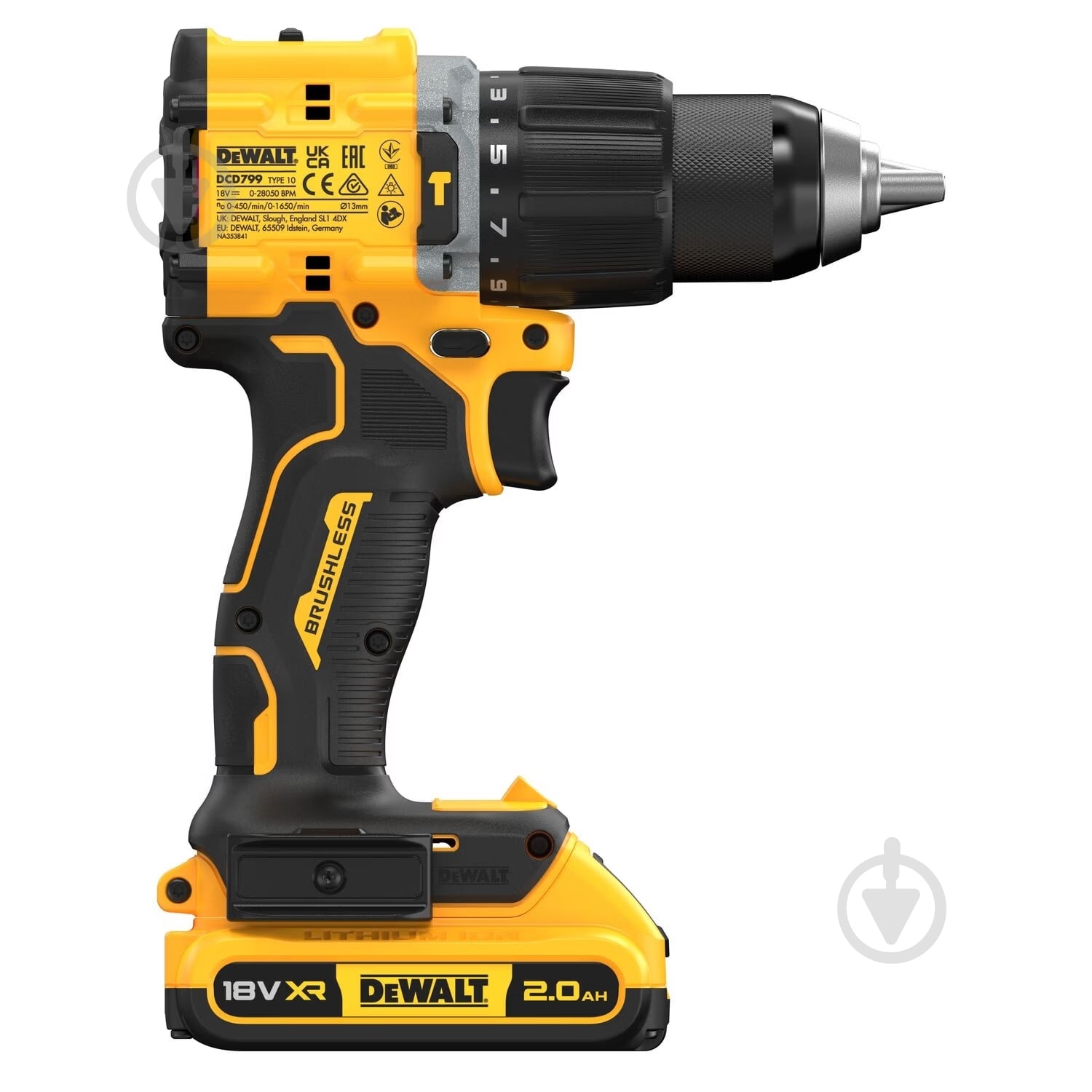 Шуруповерт ударний акумуляторний DeWalt DCD799D2T - фото 5 Шуруповерт ударний акумуляторний DeWalt DCD799D2T - фото 5