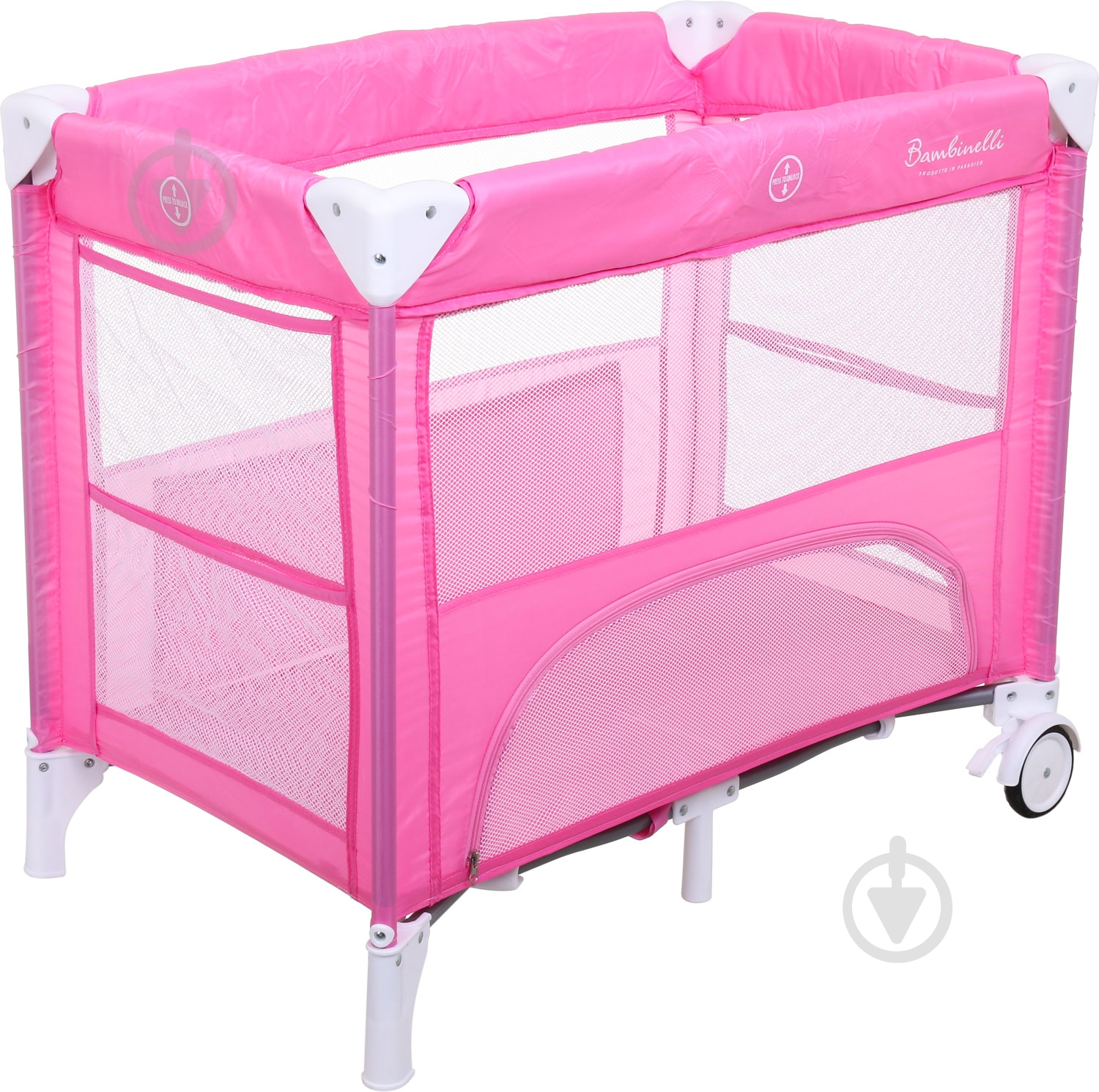 Манеж-кровать Bambinelli 86x51x73 см T-708A pink №9 - фото 1