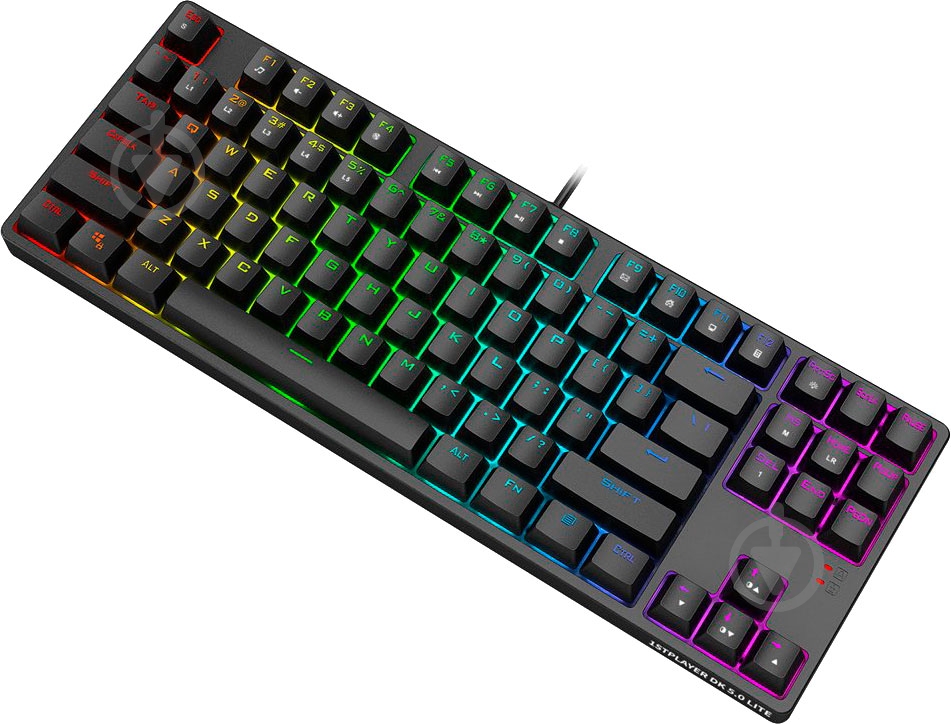 Клавіатура ігрова 1stPlayer (DK5.0 LITE Blue Switch) black - фото 4