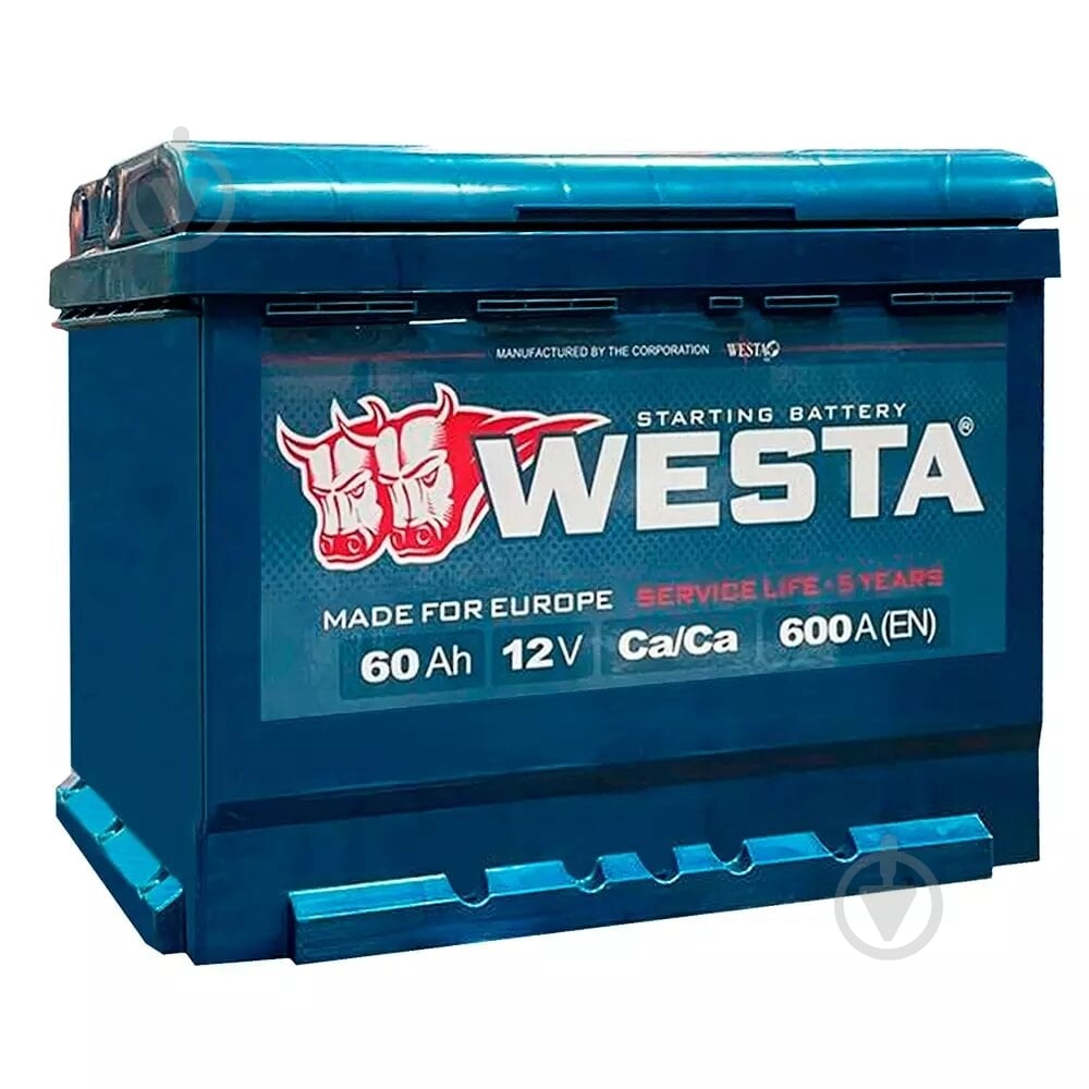 ᐉ Аккумулятор автомобильный Westa 6CT-60 Аз 60Ah 600A 12V «+» справа ...
