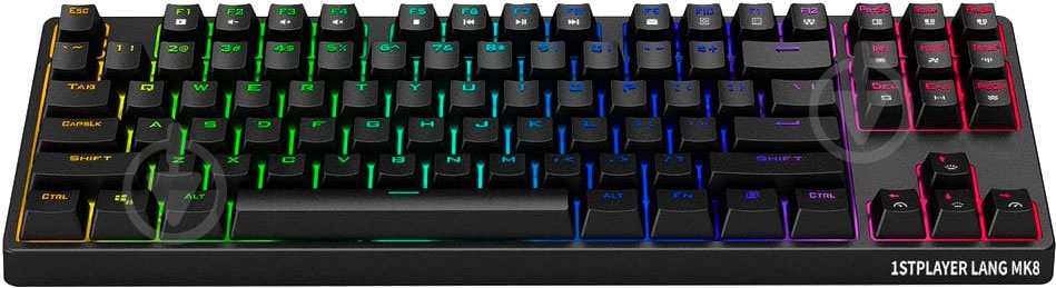 Клавіатура ігрова 1stPlayer (MK8 Lite Gateron Yellow Switch) black - фото 2