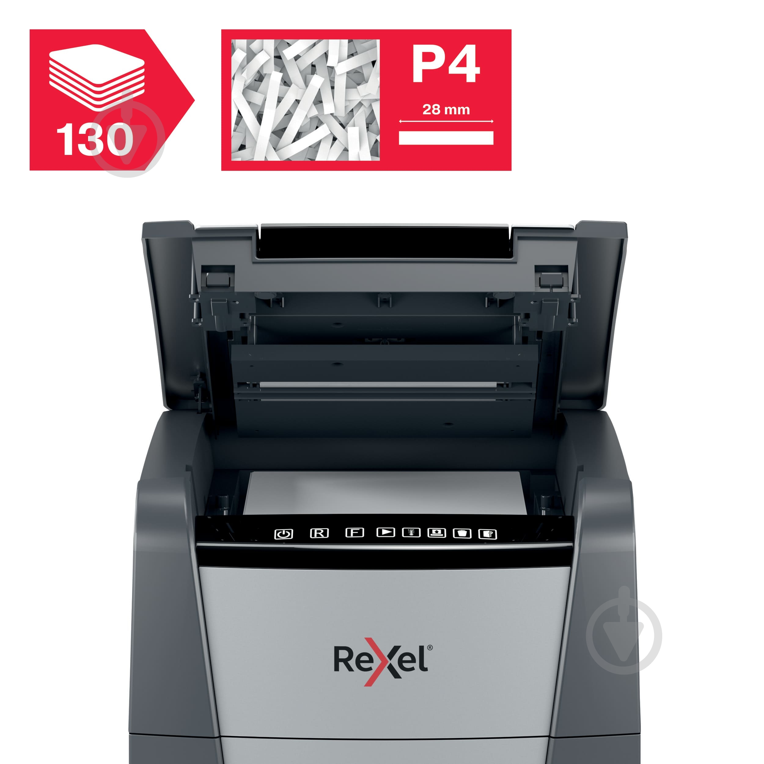 Знищувач документів Optimum AutoFeed+ 130X Rexel - фото 3 Знищувач документів Optimum AutoFeed+ 130X Rexel - фото 3