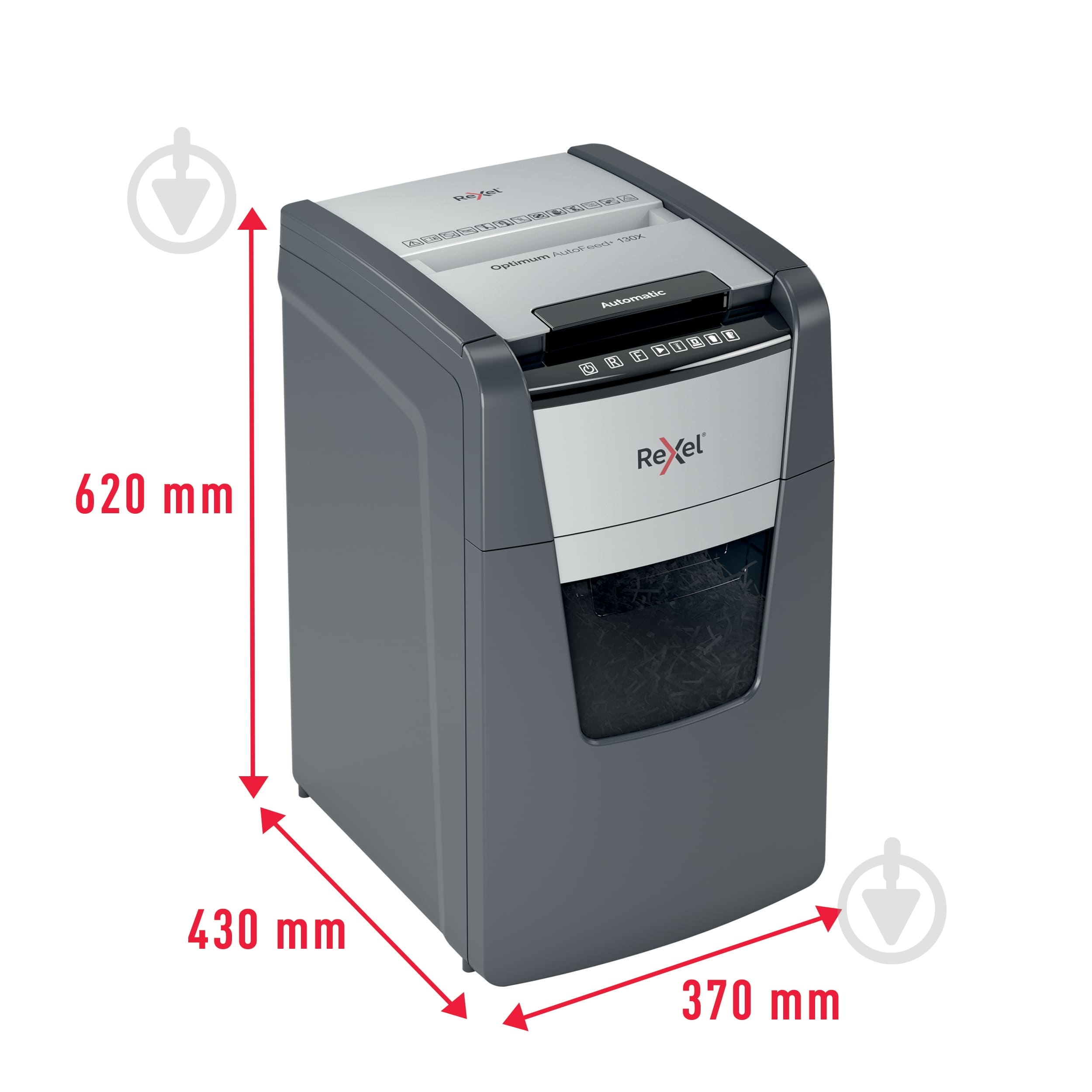 Знищувач документів Optimum AutoFeed+ 130X Rexel - фото 4 Знищувач документів Optimum AutoFeed+ 130X Rexel - фото 4