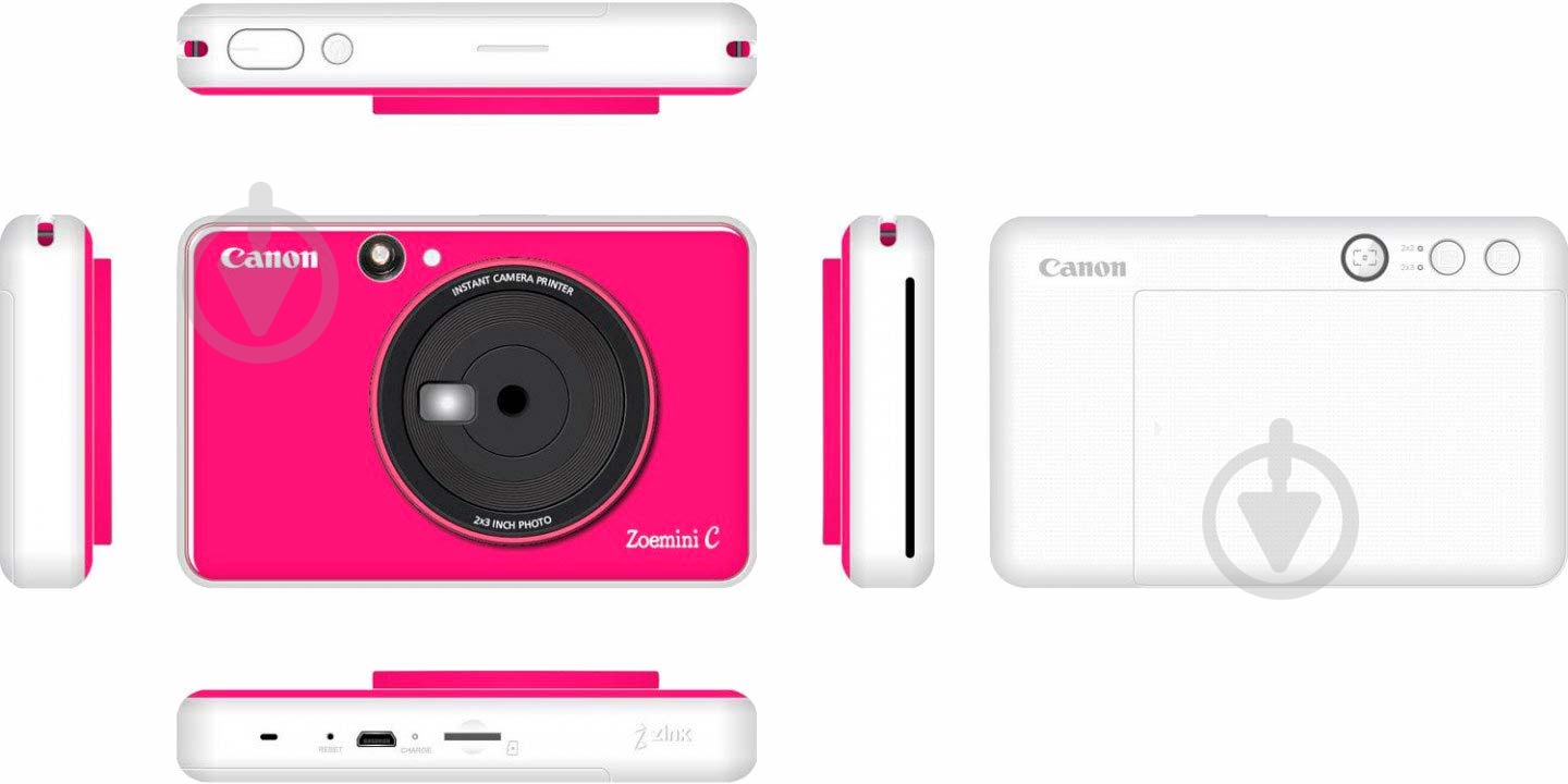 Камера-принтер Canon Zoemini C CV123 Bubble Gum pink - фото 3 Камера-принтер Canon Zoemini C CV123 Bubble Gum pink - фото 3