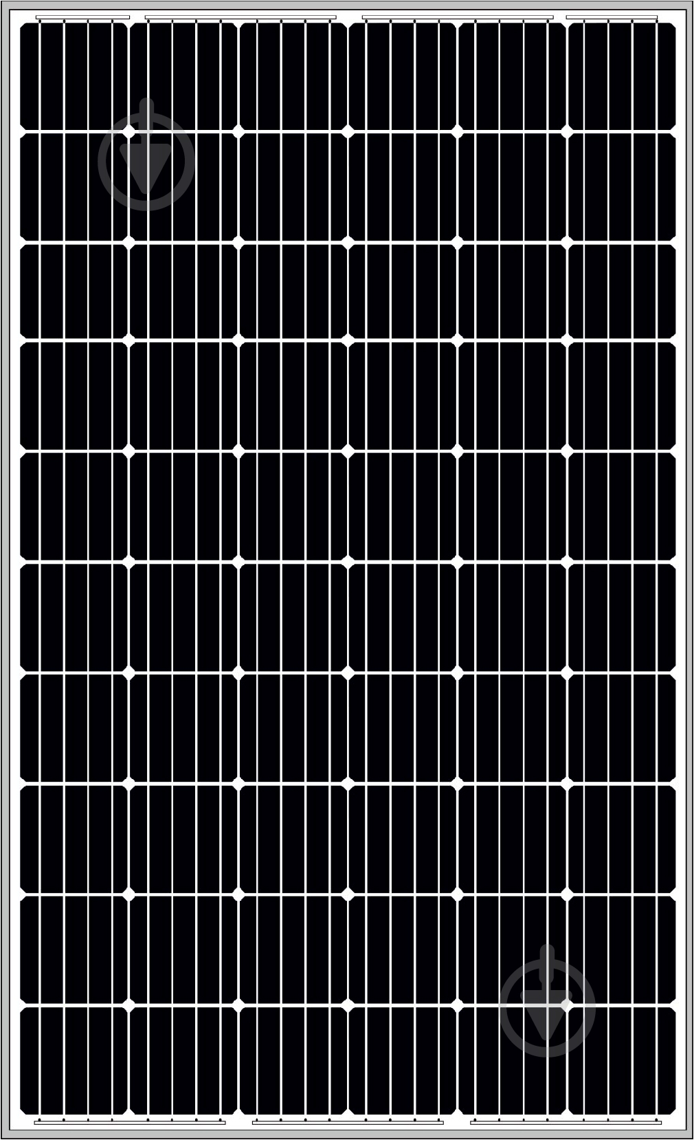 Модуль из поликристаллических элементов BSM280P-60/5BB - фото 1