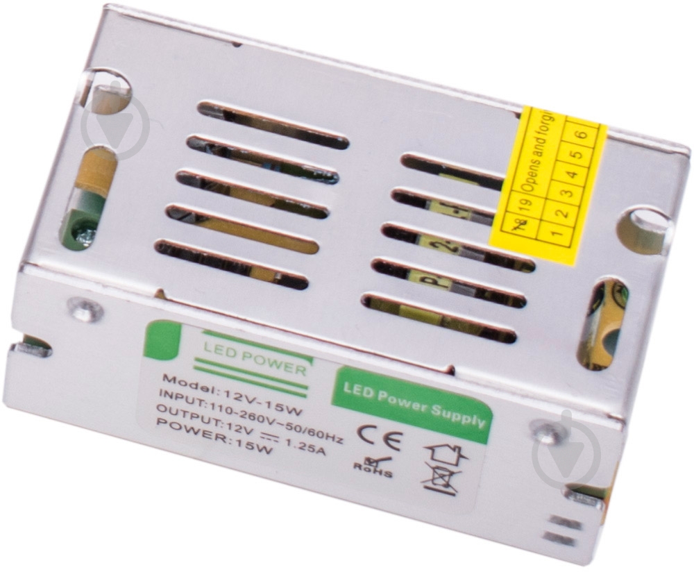 Трансформатор Estares 12 В 15 Вт IP20 HTP-12V15W - фото 1 Трансформатор Estares 12 В 15 Вт IP20 HTP-12V15W - фото 1