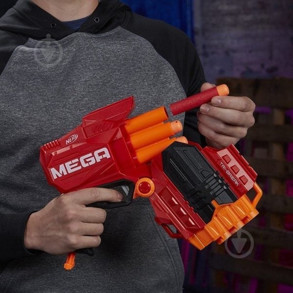 Бластер Hasbro Нерф мега Три-брейк E0103 - фото 4