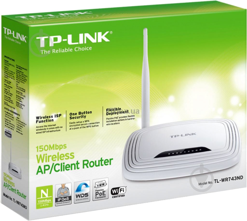 Wi-Fi-роутер TP-Link TL-WR743ND - фото 3 Wi-Fi-роутер TP-Link TL-WR743ND - фото 3