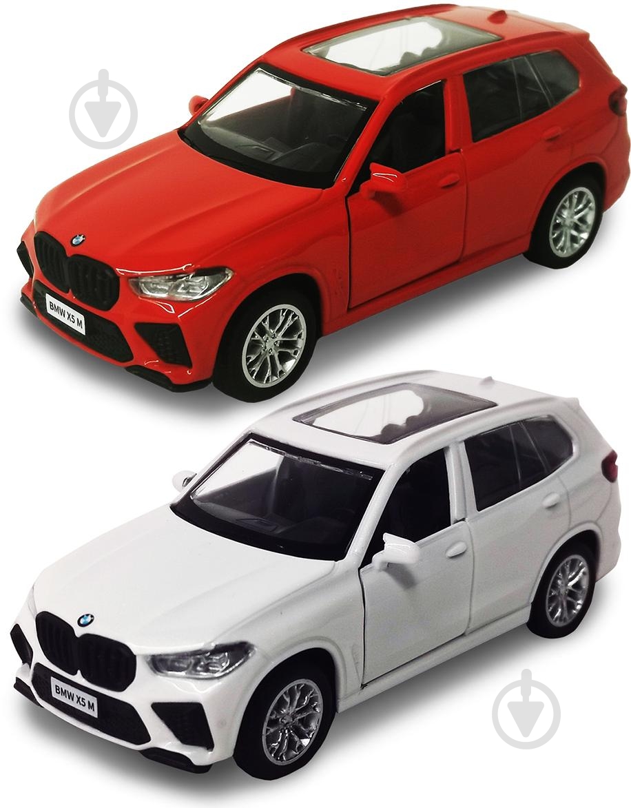 Автомодель TechnoDrive 1:32 BMW X5 M белый красный 250404 - фото 3