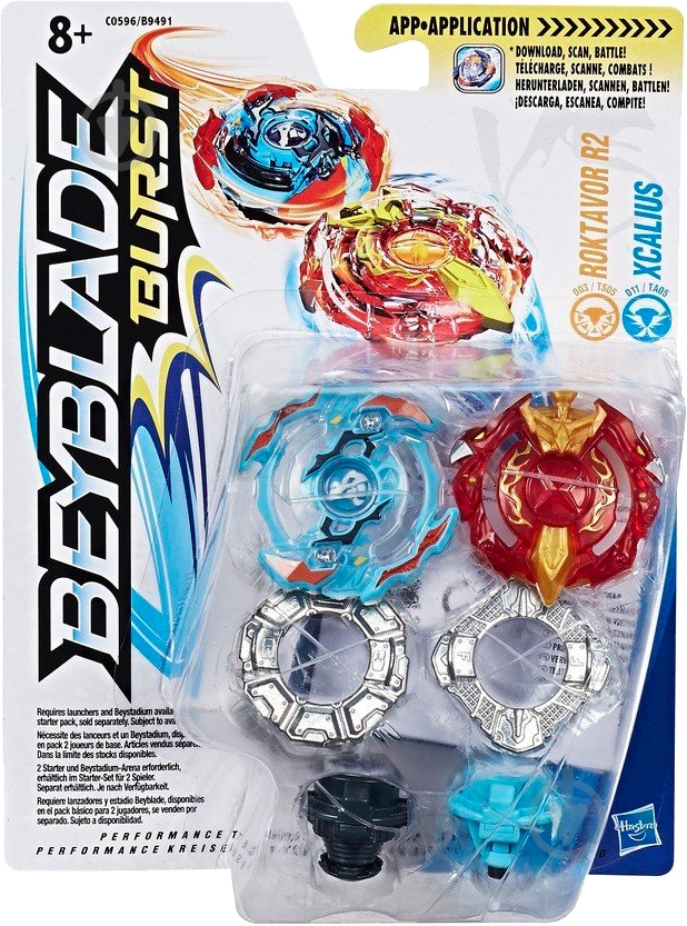 Дзиґа Hasbro BEYBLADE 2 шт. в упаковці в асортименті B9491 - фото 3 Дзиґа Hasbro BEYBLADE 2 шт. в упаковці в асортименті B9491 - фото 3