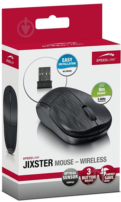 Мышка беспроводная Speedlink Jixster black (SL-630010-BK) - фото 3