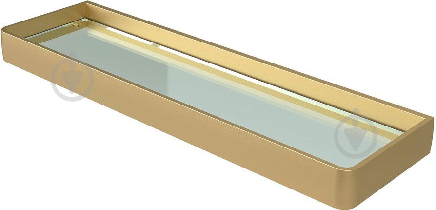 Полочка стеклянная Haceka Aline Gold - фото 1