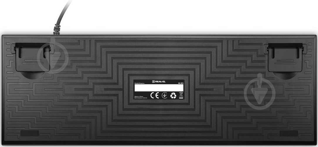 Клавиатура Real-el M 05 USB (EL123100044) grey - фото 2