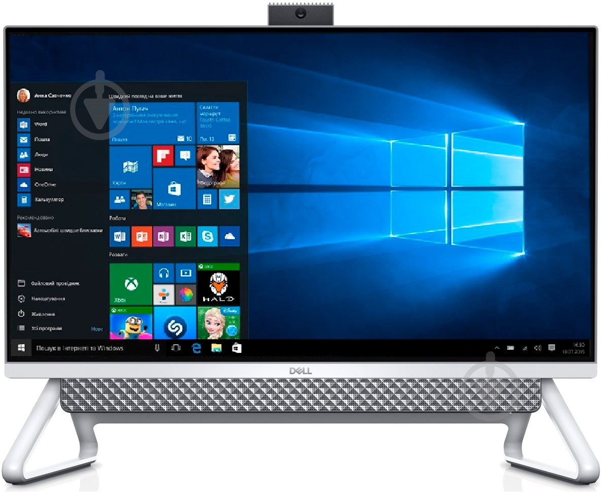 Моноблок Dell Inspiron 5490 23,8" (O5490I58F10GW-310) silver - фото 1