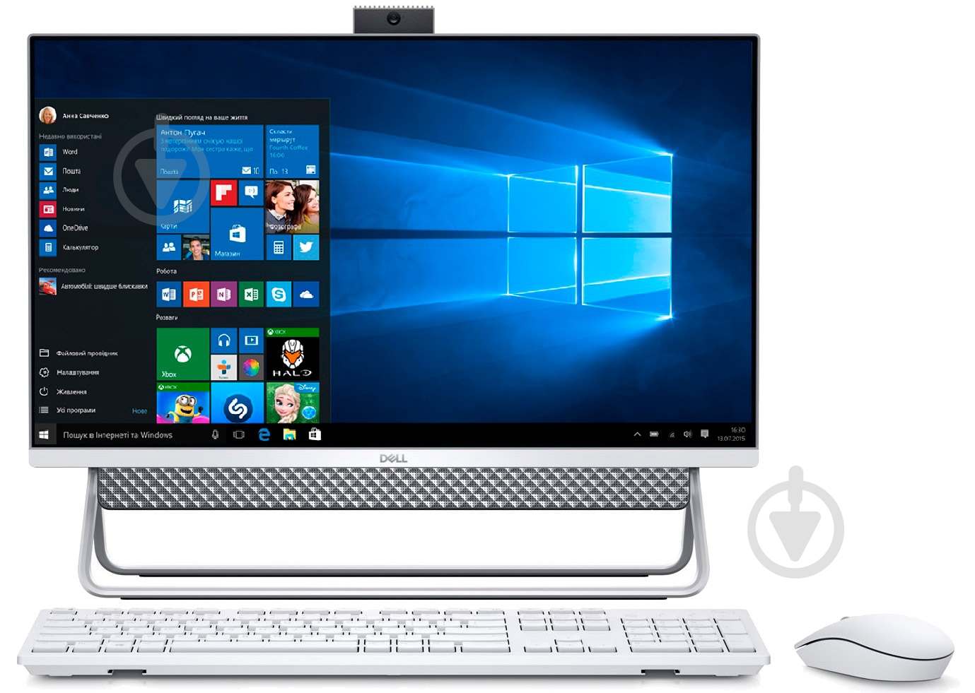 Моноблок Dell Inspiron 5490 23,8" (O5490I58F10GW-310) silver - фото 2