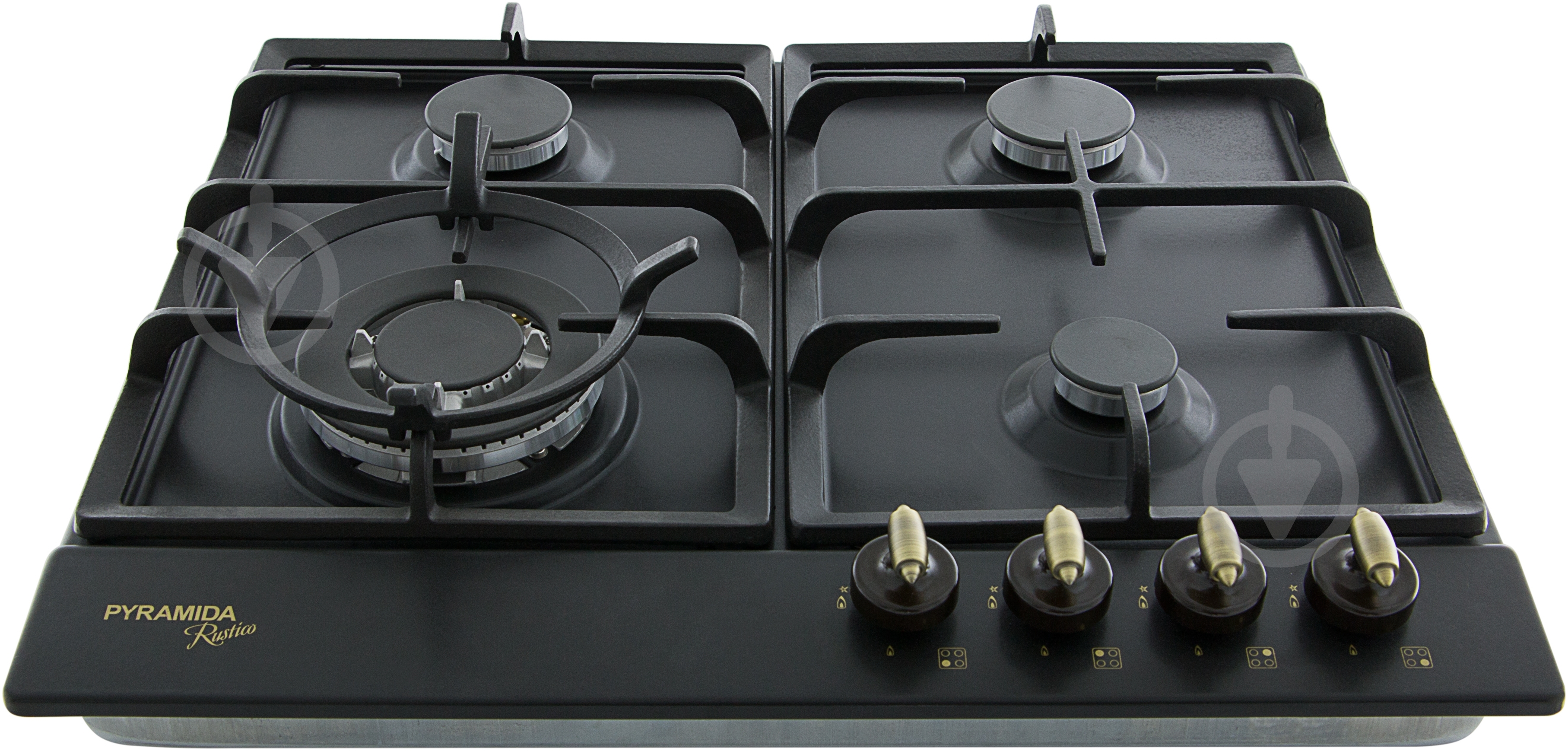 Варочная поверхность газовая Pyramida PFE 642 BLACK RUSTICO - фото 3 Варочная поверхность газовая Pyramida PFE 642 BLACK RUSTICO - фото 3