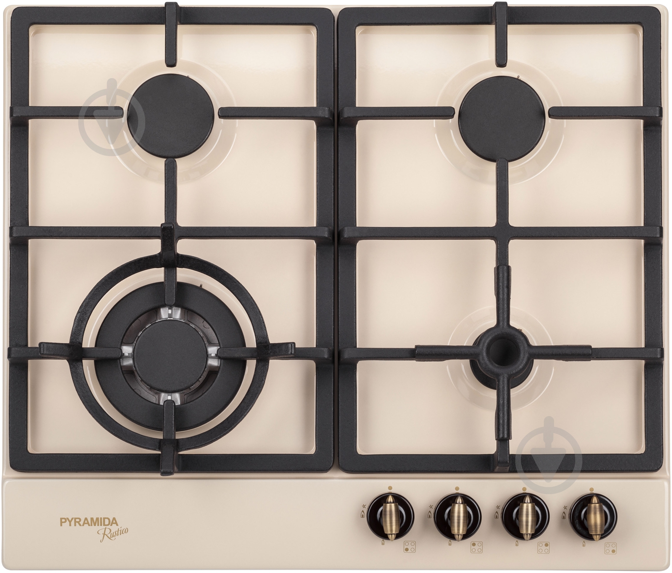 Варочная поверхность газовая Pyramida PFE 642 IVORY RUSTICO - фото 1 Варочная поверхность газовая Pyramida PFE 642 IVORY RUSTICO - фото 1