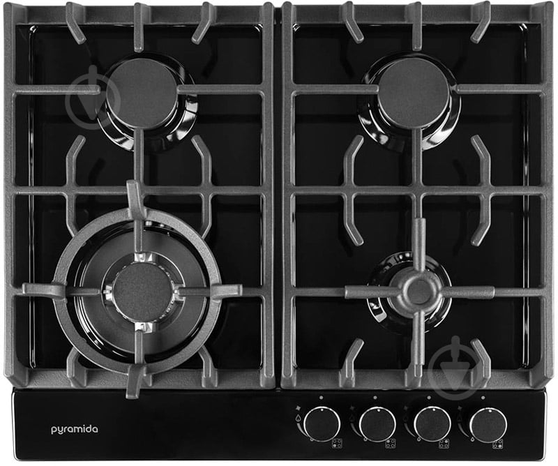 Варильна поверхня газова Pyramida PFE 643 BLACK LUXE - фото 12