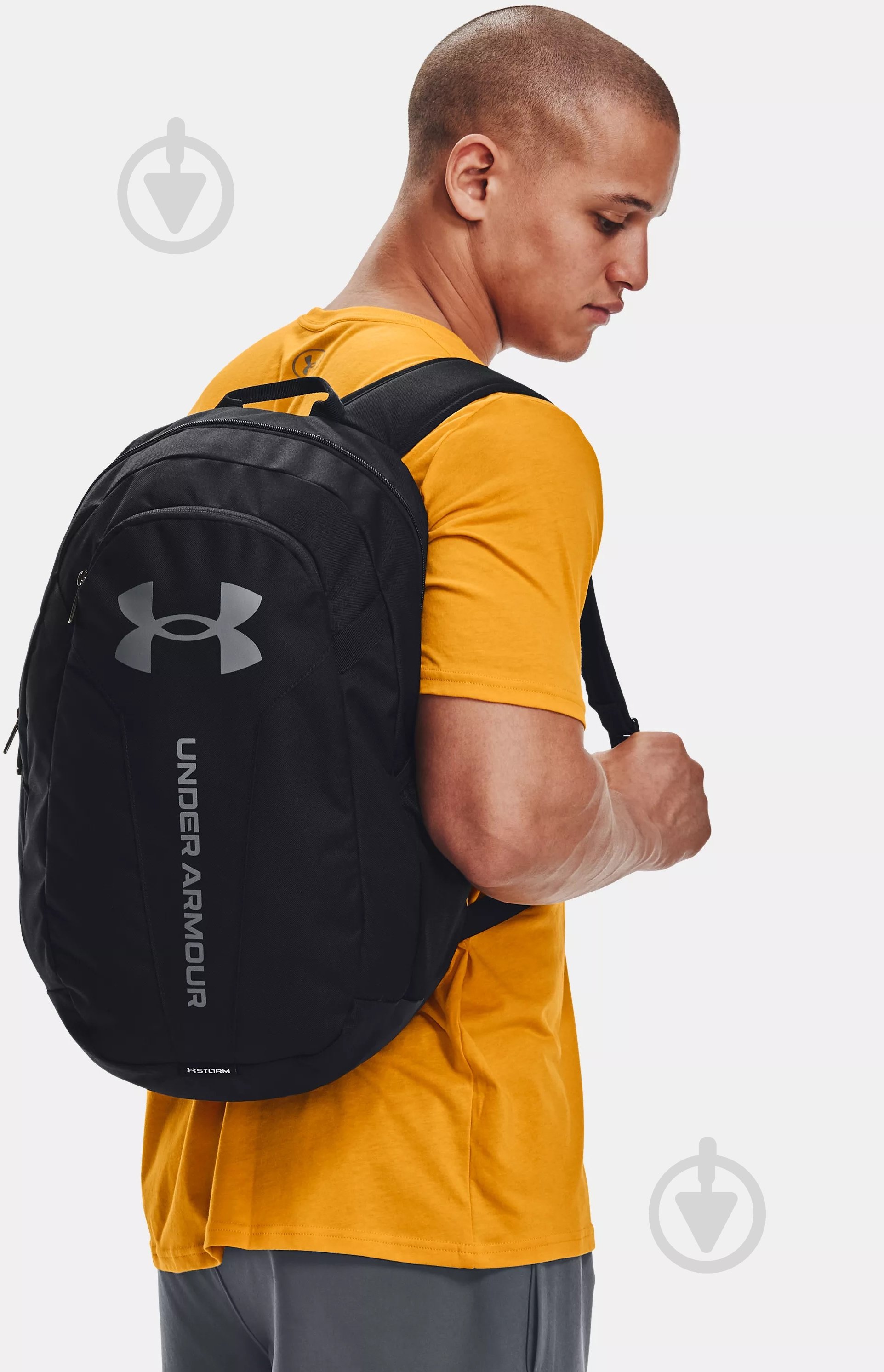 Рюкзак Under Armour UA Hustle Lite Backpack 1364180-001 24 л чорний - фото 2