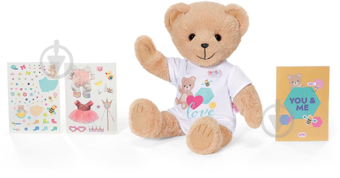 ᐉ Мягкая игрушка Zapf Baby Born Мишка Тедди разноцветный 834435