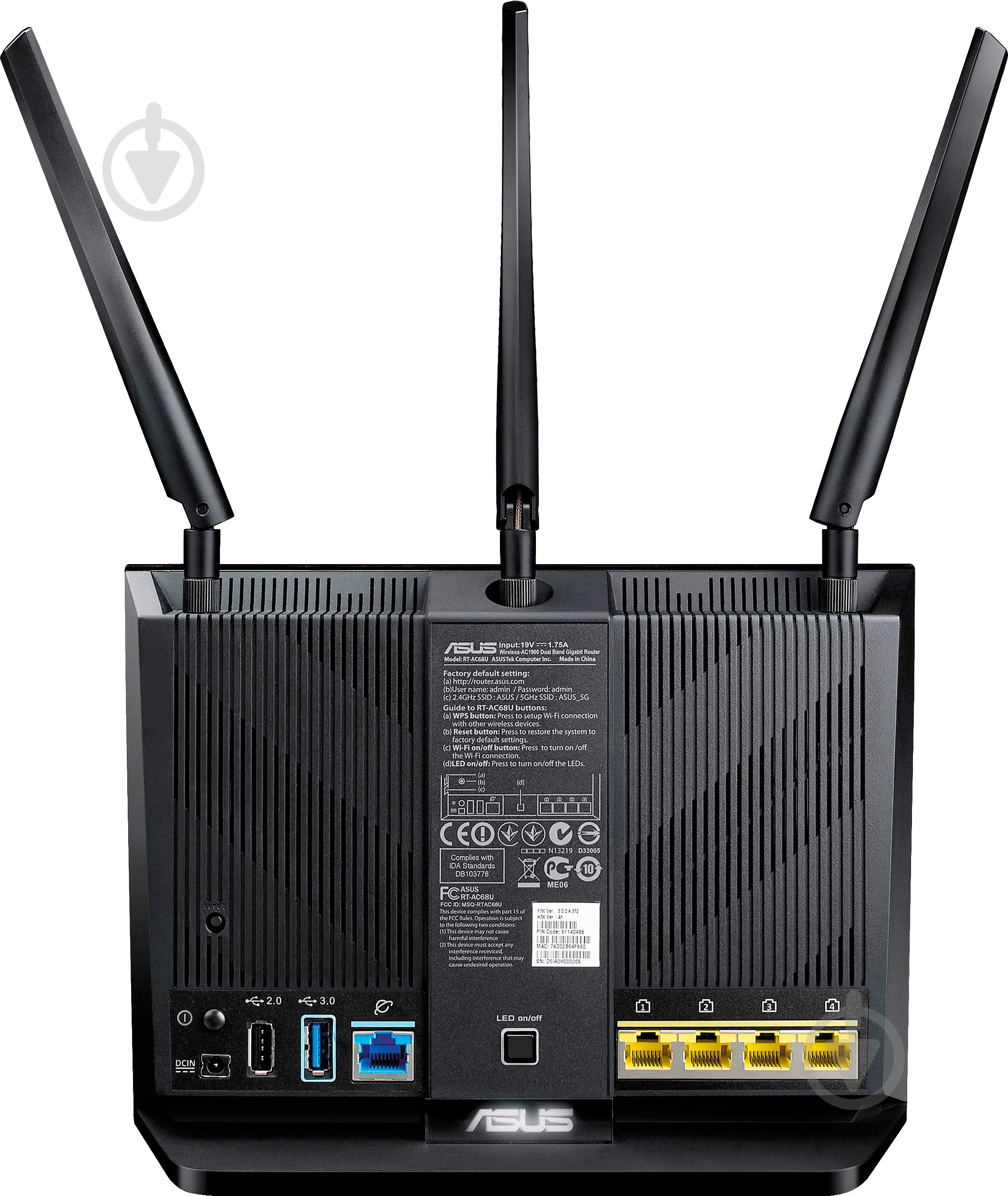 Wi-Fi-роутер Asus RT-AC68U - фото 5