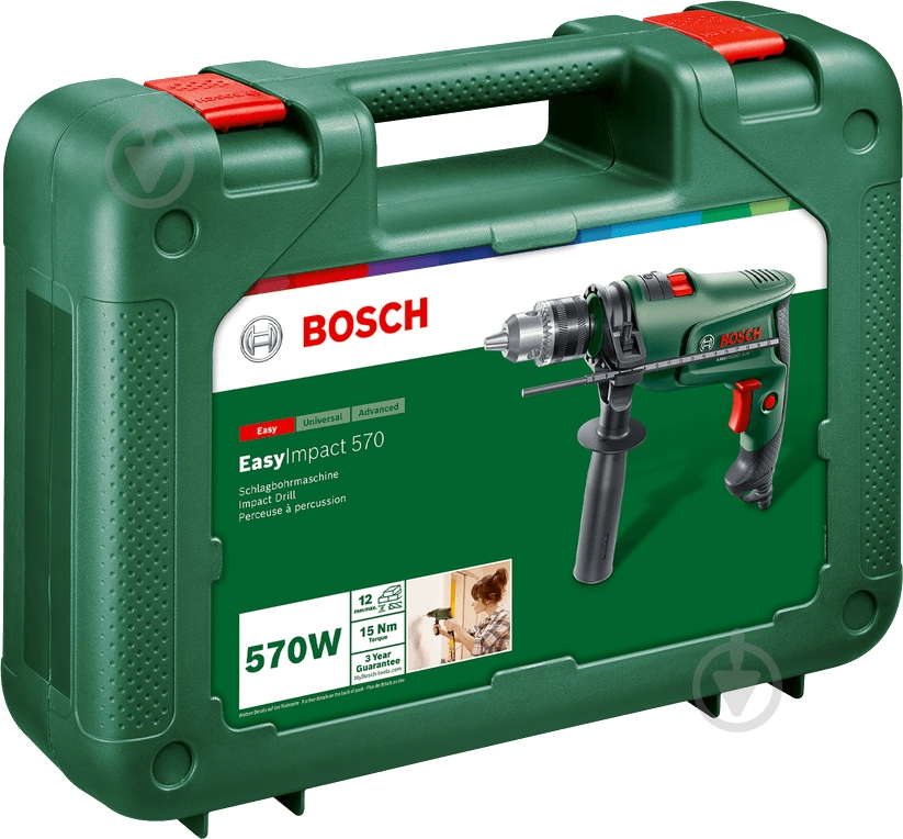 Дрель ударная Bosch EasyImpact 570 0603133220 - фото 6