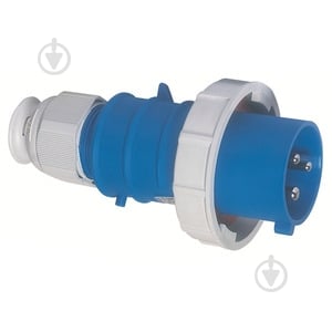 Вилка кабельная Bals 16A3P230V IP67 синий 21238 - фото 1