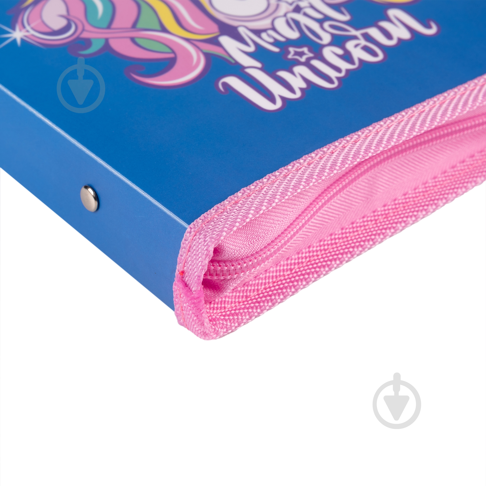 Папка на молнии Glamour синяя В5 YES 492206 - фото 2 Папка на молнии Glamour синяя В5 YES 492206 - фото 2