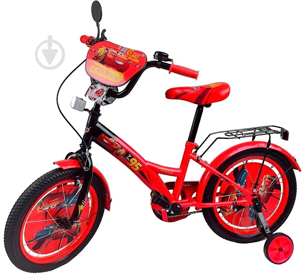 Велосипед детский Disney Сars красный C1816 - фото 1