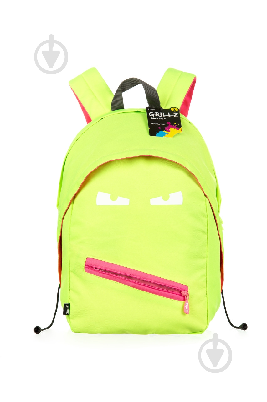 Рюкзак Zipit Grillz Bright Lime ZBPL-GR-3 - фото 4 Рюкзак Zipit Grillz Bright Lime ZBPL-GR-3 - фото 4