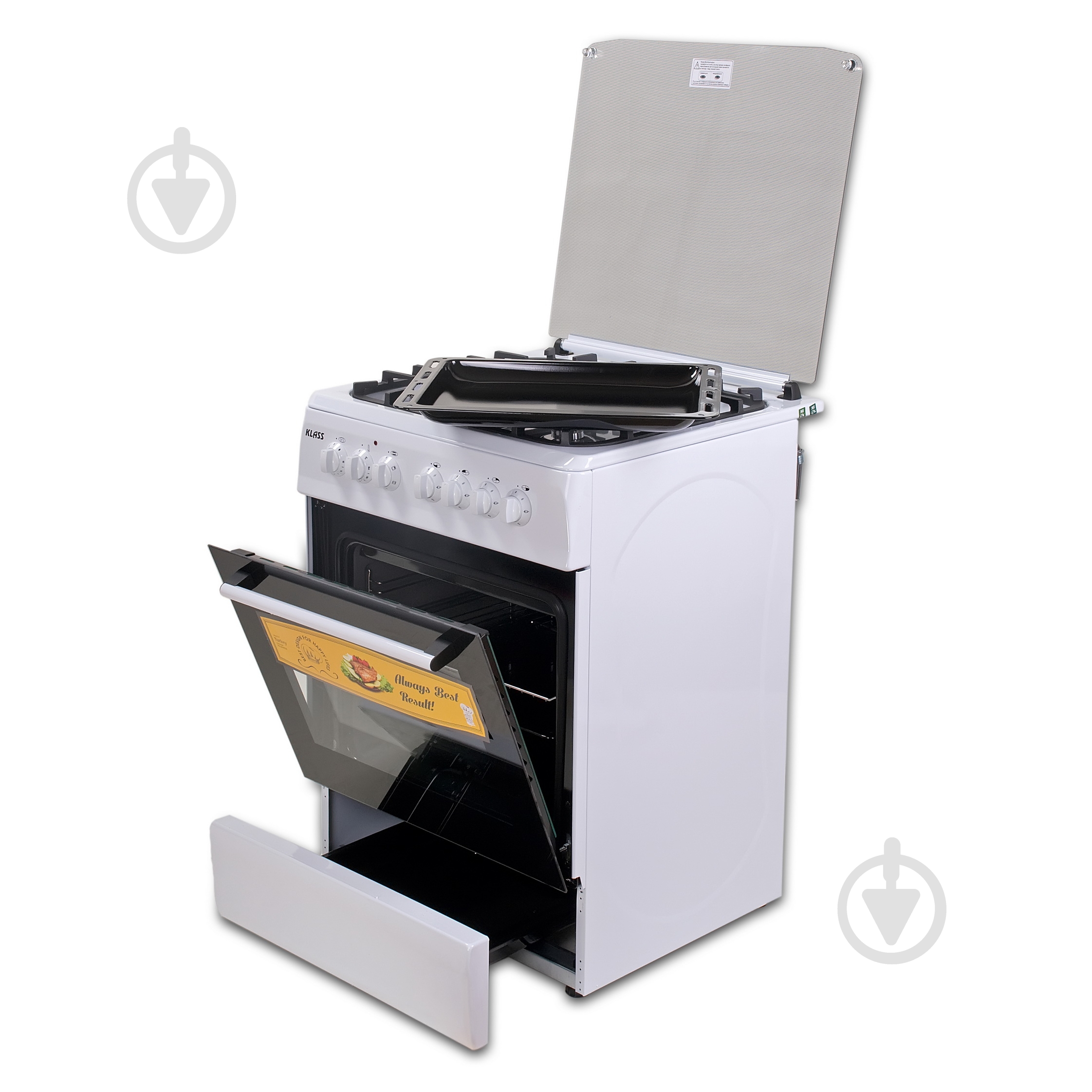 Плита комбинированная KLASS T 6408 E2 White - фото 1