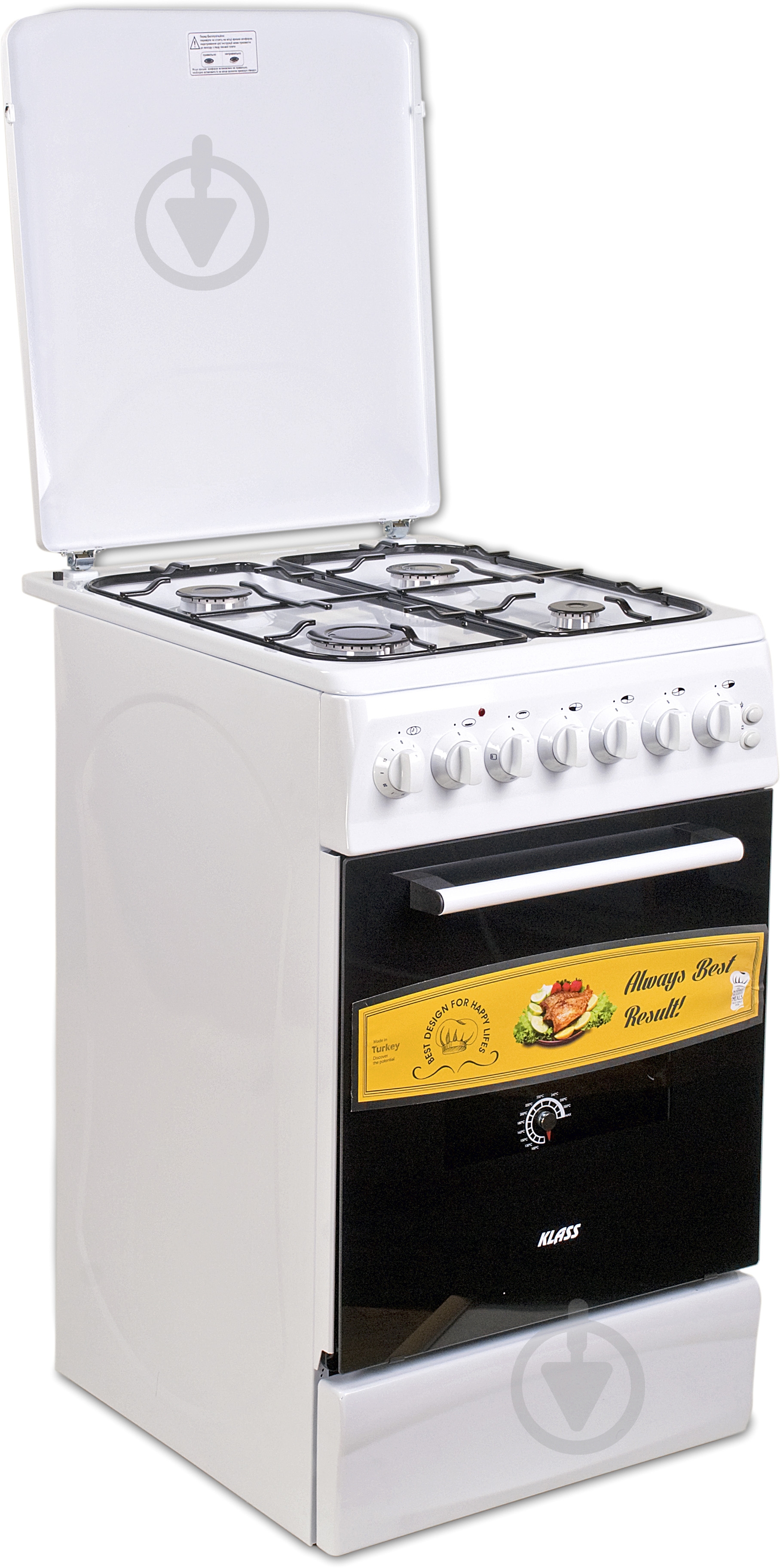 Плита газовая KLASS T 5401 M2 White - фото 2
