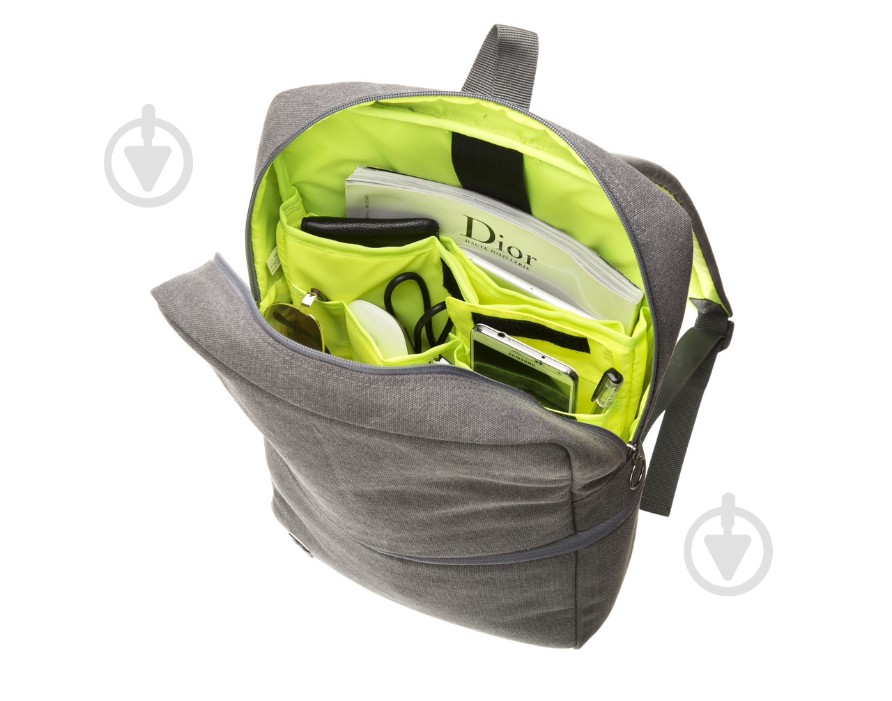 Рюкзак Zipit Reflecto Grey & Green - фото 5 Рюкзак Zipit Reflecto Grey & Green - фото 5