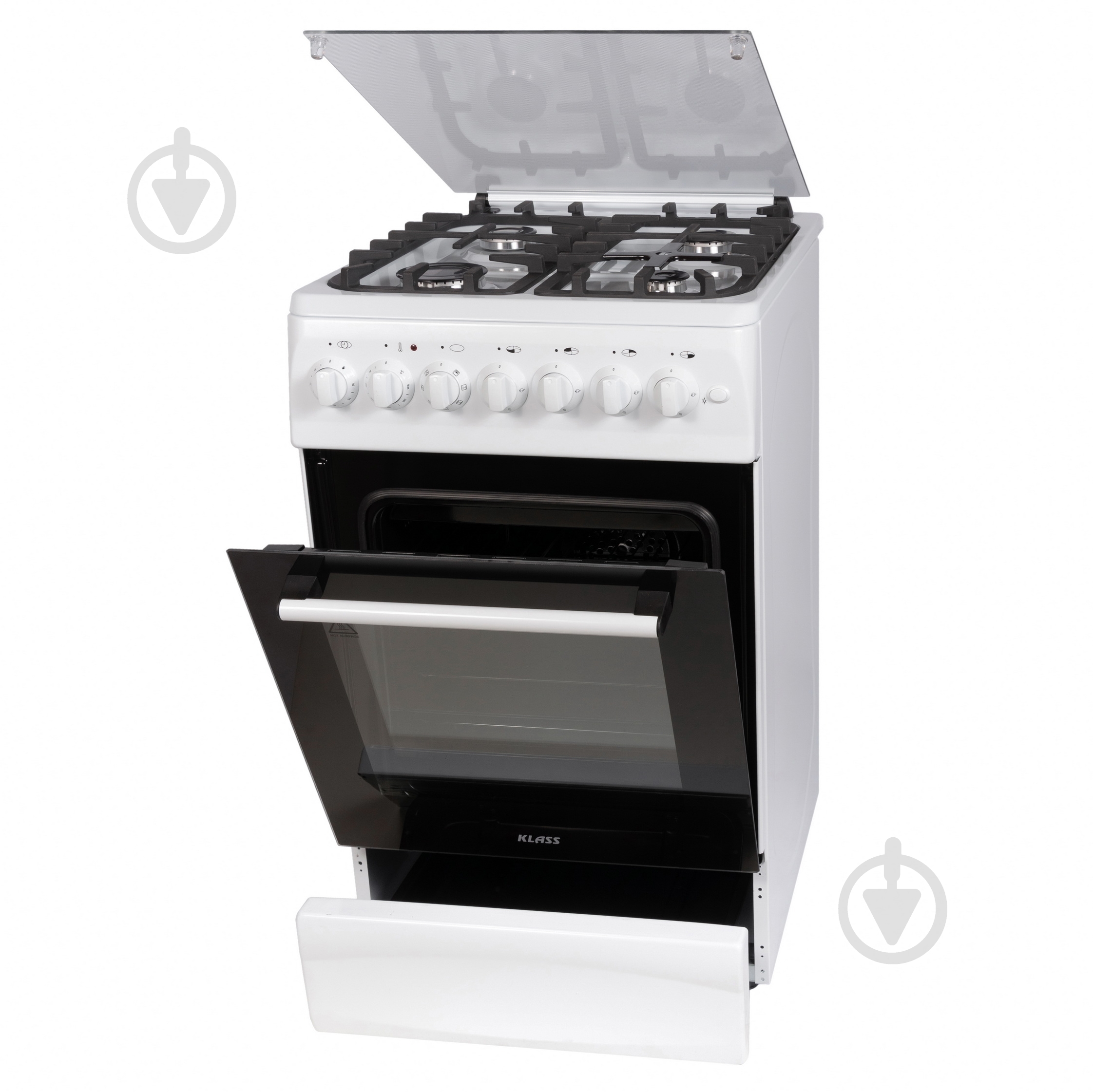 Плита комбинированная KLASS T 5408 E2 White - фото 2