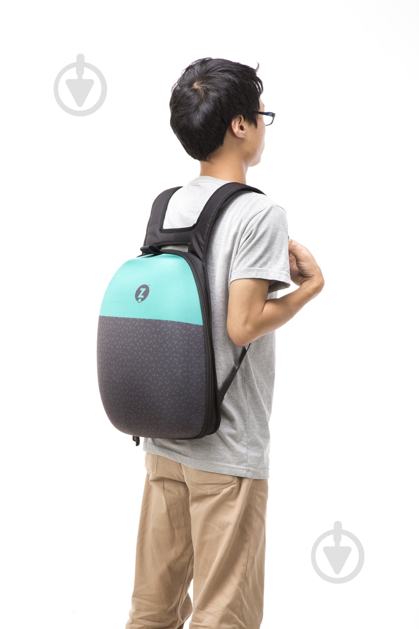 Рюкзак Zipit Shell Black & Turquoise - фото 4